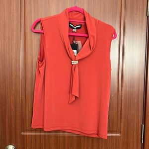 Womens embellished sleeveless blouse